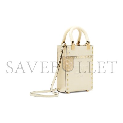 FENDI SUNSHINE MINI TOTE SHOULDER CROSSBODY BAG 8BS051AHN3F1FIR (18*13*6.5cm)